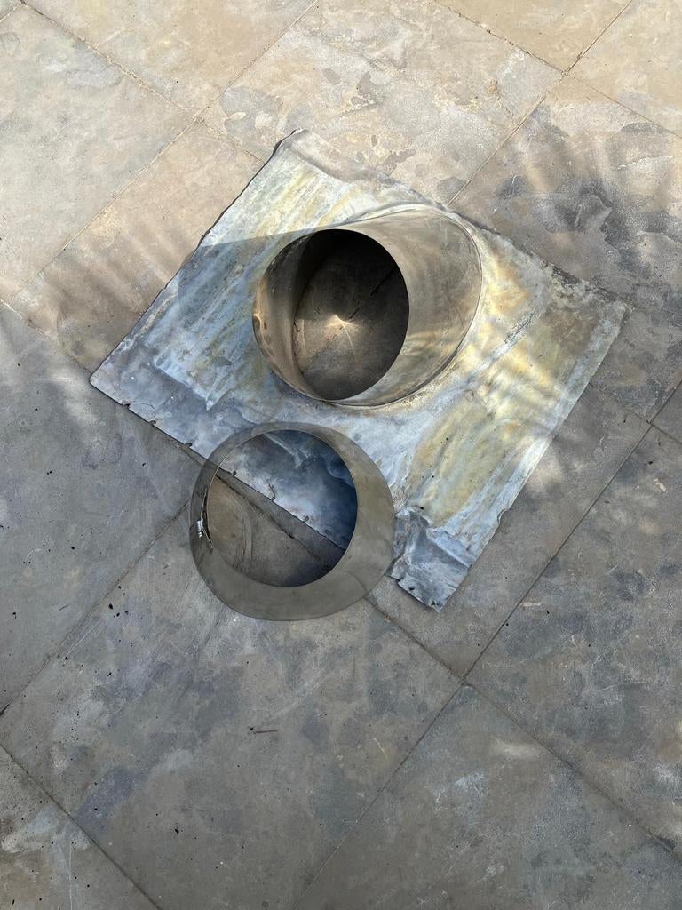 Dakdoorvoer, loodslab en afdichtring 230mm, Ophalen