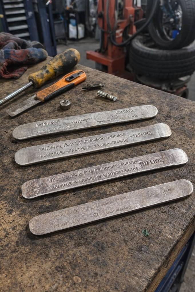 Set 4 vintage Michelin bandenlichters voor de verzamelaar., Ophalen of Verzenden, Gebruikt, Gebruiksvoorwerp