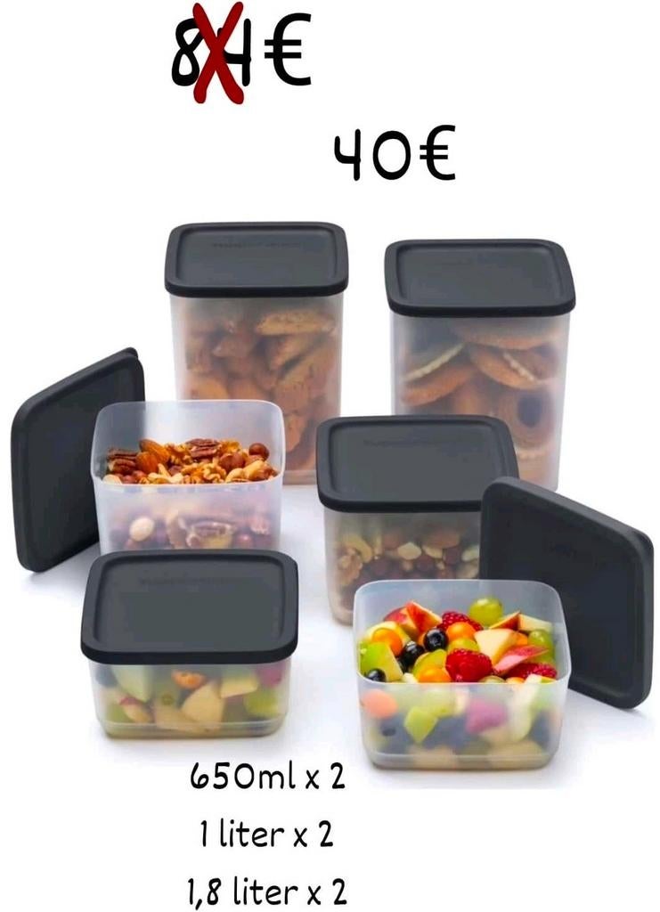 Set Tupperware Cubix, Maison & Meubles, Cuisine| Tupperware, Enlèvement ou Envoi, Neuf
