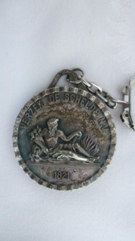 sleutelhanger verzek. de Schelde n.v. 1821, Verzamelen, Ophalen of Verzenden, Gebruikt, Merk