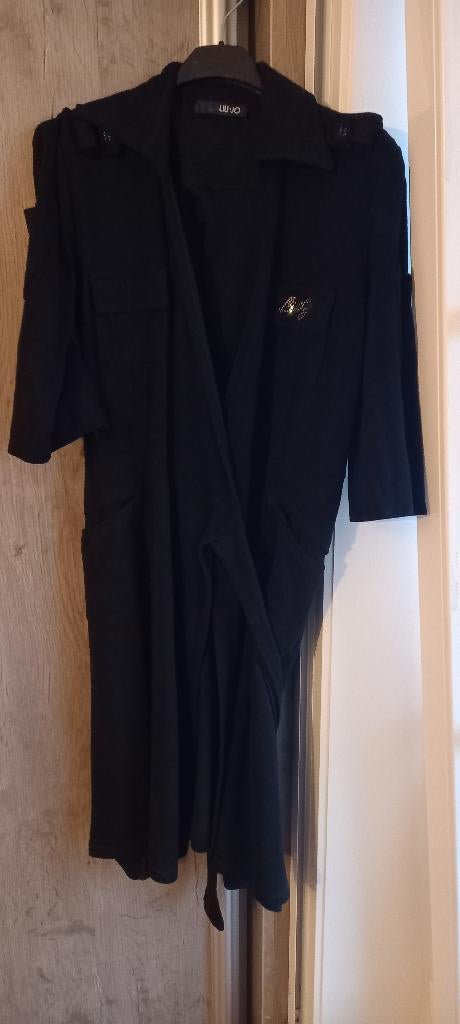 Liu jo zwarte wikkeljurk It 48 (EU 44), Kleding | Dames, Jurken, Liu Jo, Zwart, Maat 42/44 (L), Ophalen of Verzenden