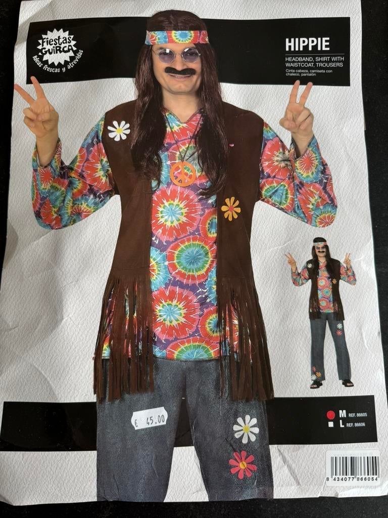 Hippie pak, medium, Kleding | Heren, Ophalen, Zo goed als nieuw