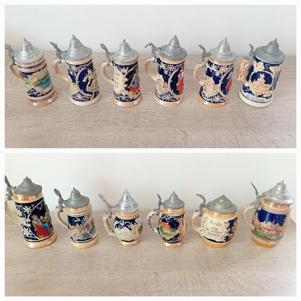 Chopes à bière en céramique. "Bière Steins Vintage", Enlèvement ou Envoi, Comme neuf