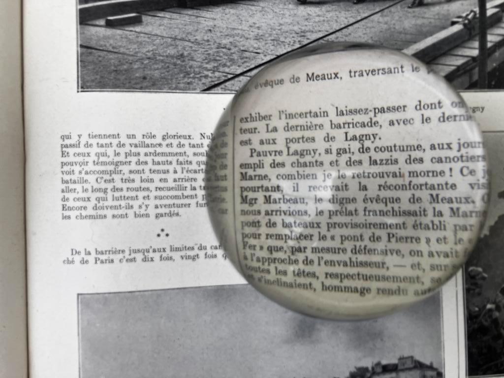 Vergrootglas bolvorm loupe, Enlèvement