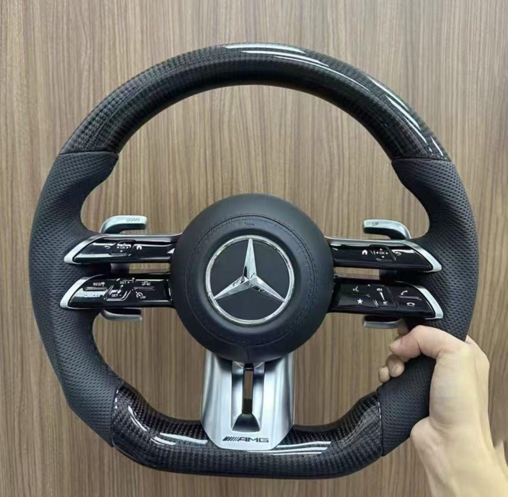 Mise niveau complète volant en cuir de carbone Mercedes AMG, Enlèvement ou Envoi, Neuf, Mercedes-Benz