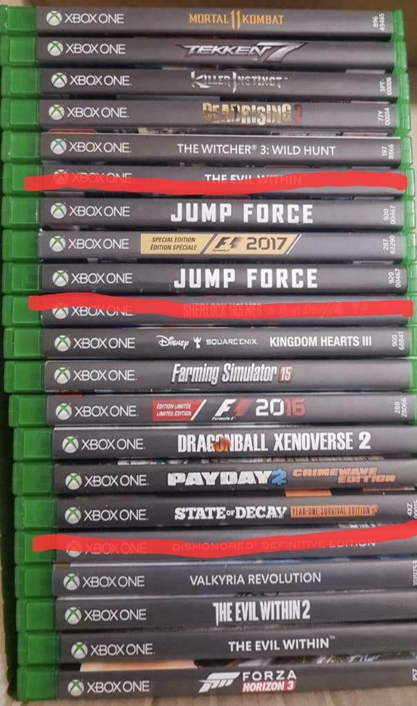 Divers jeux Xbox One, Enlèvement ou Envoi