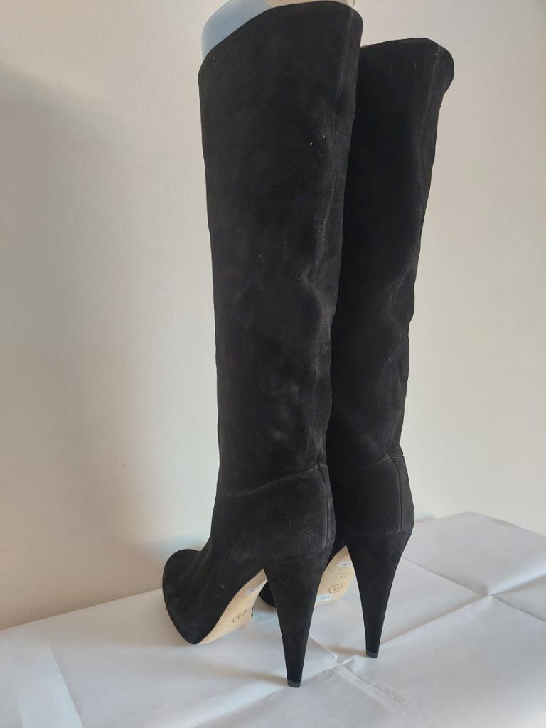 330C* BALLY sexy bottes noires de luxe full cuir (41), Neuf, Bottes hautes, Bally, Noir