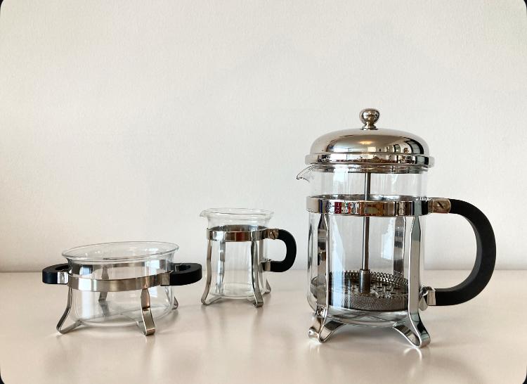 Vintage Bodum Chambord French press, Ophalen, Zo goed als nieuw, Glas