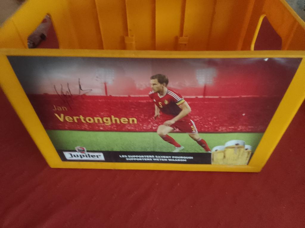 bac de rangement jupiler Diables rouges & Jan VERTONGHEN, Collections, Enlèvement ou Envoi, Utilisé, Jupiler