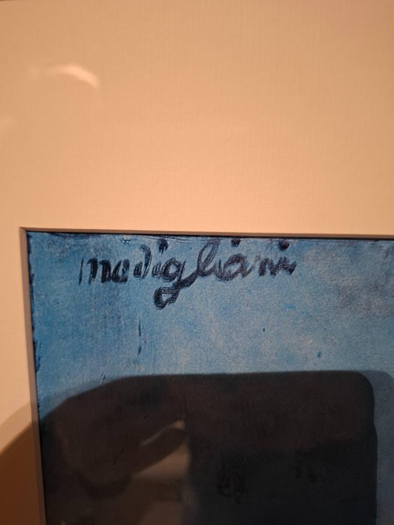 Ingekaderde foto Modigliani, Antiek en Kunst, Ophalen