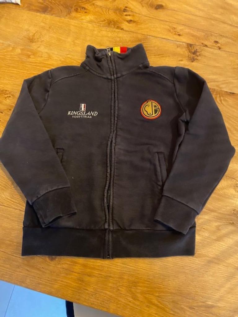 Sweater met rits Kingsland Equestrian Team Belgium, Dieren en Toebehoren, Paardrijkleding, Gebruikt, Kinderen, Ophalen of Verzenden