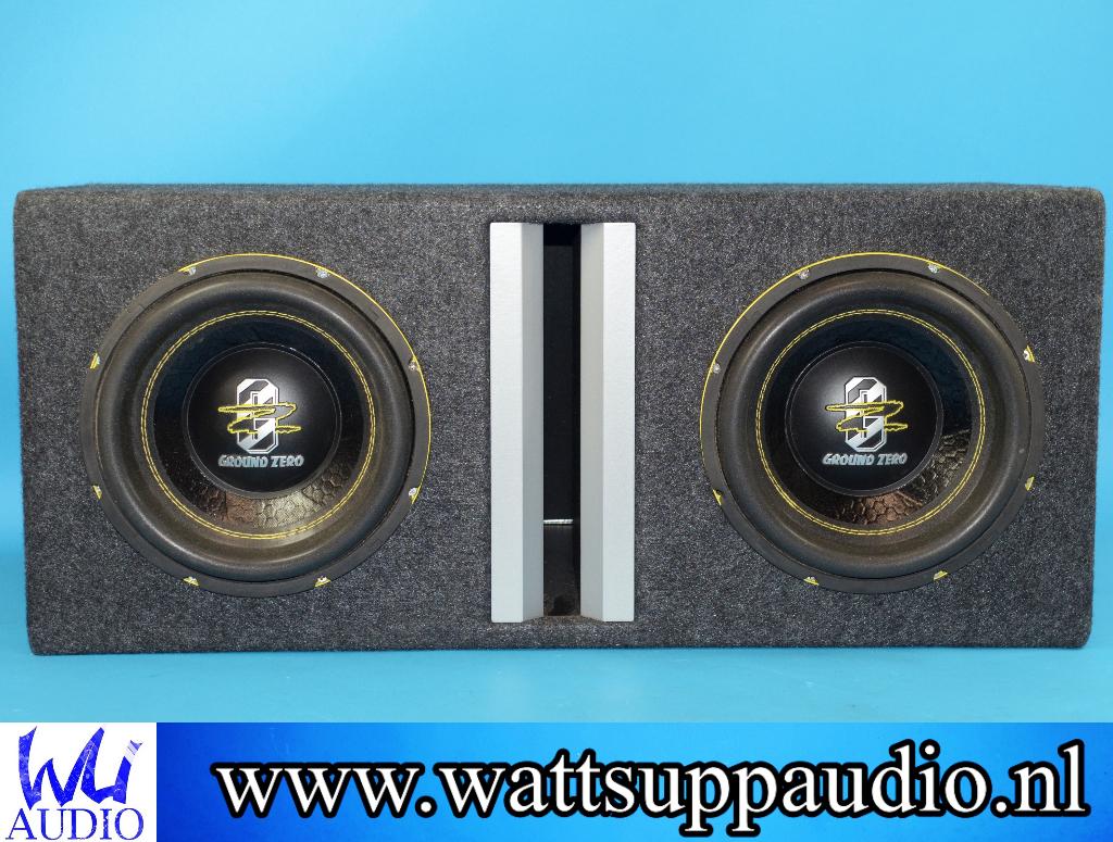 Ground Zero GZIW10XSPL-D2 caisson de basses 2 x 10 1000WRMS, Autos : Divers, Haut-parleurs voiture, Enlèvement ou Envoi, Comme neuf