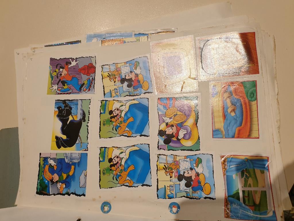 stickers Donald Duck en smurfen, Verzamelen, Ophalen of Verzenden, Donald Duck, Gebruikt, Plaatje of Poster
