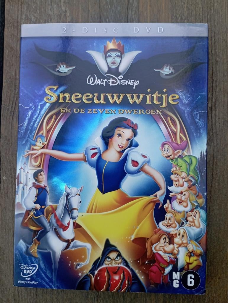 Disney - Blanche-Neige et les Sept Nains (2 disques), À partir de 6 ans, Enlèvement ou Envoi, Dessin animé, Coffret