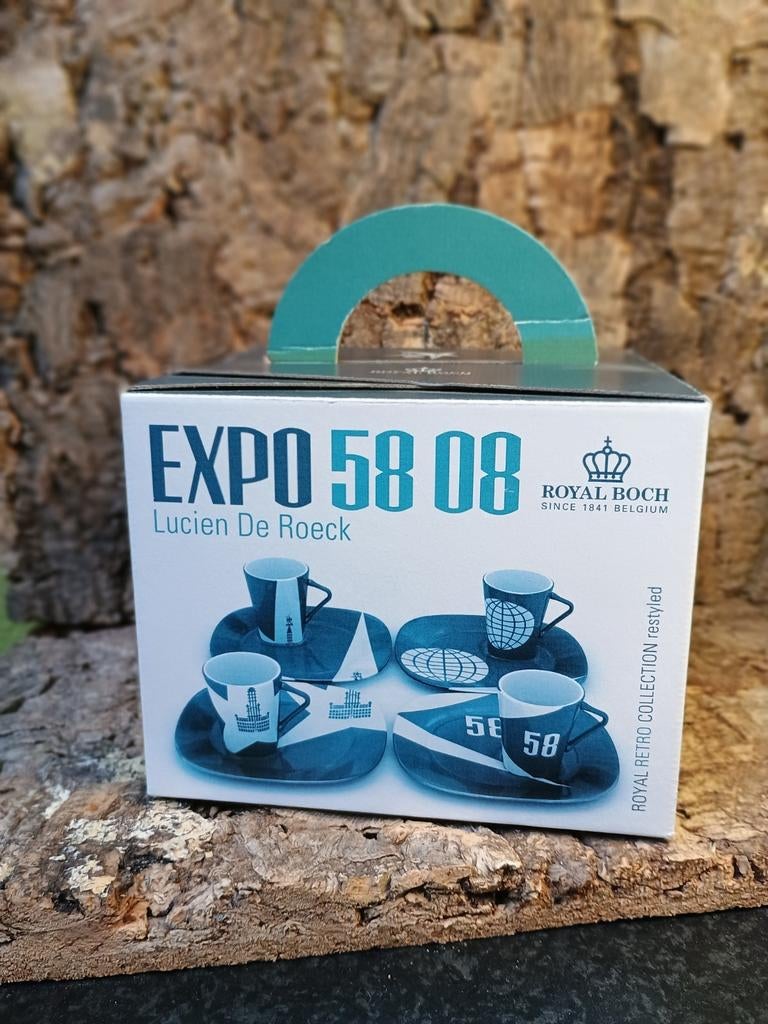 Royal Boch espresso set limited edition Expo 58 08, Ophalen of Verzenden