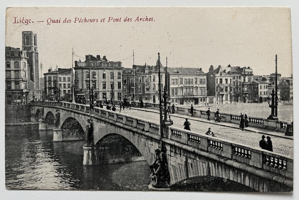 carte postale Luik Liège 1904, Collections, Enlèvement ou Envoi, Liège