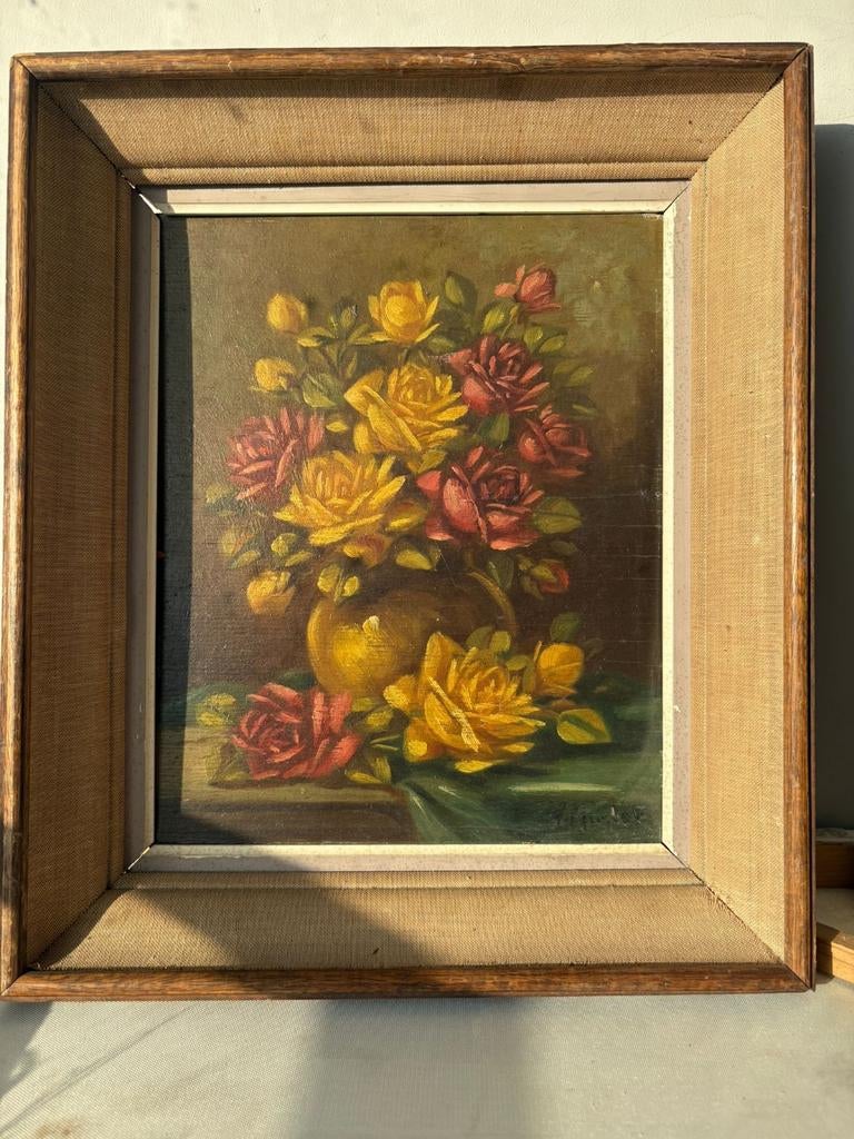 Magnifique tableau antiquité huile sur toile, Antiquités & Art, Enlèvement