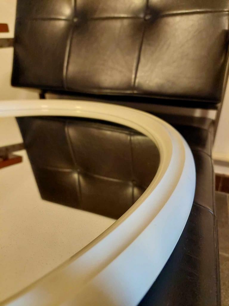 Vintage Space Age ovale Tiger spiegel, 1970s, Enlèvement ou Envoi, Comme neuf