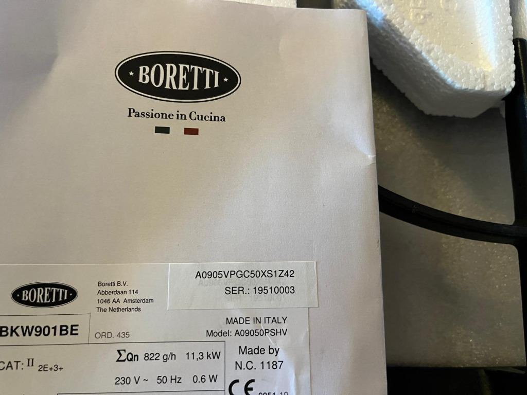 BORETTI, Electroménager, Neuf, Gaz, Encastré, Enlèvement