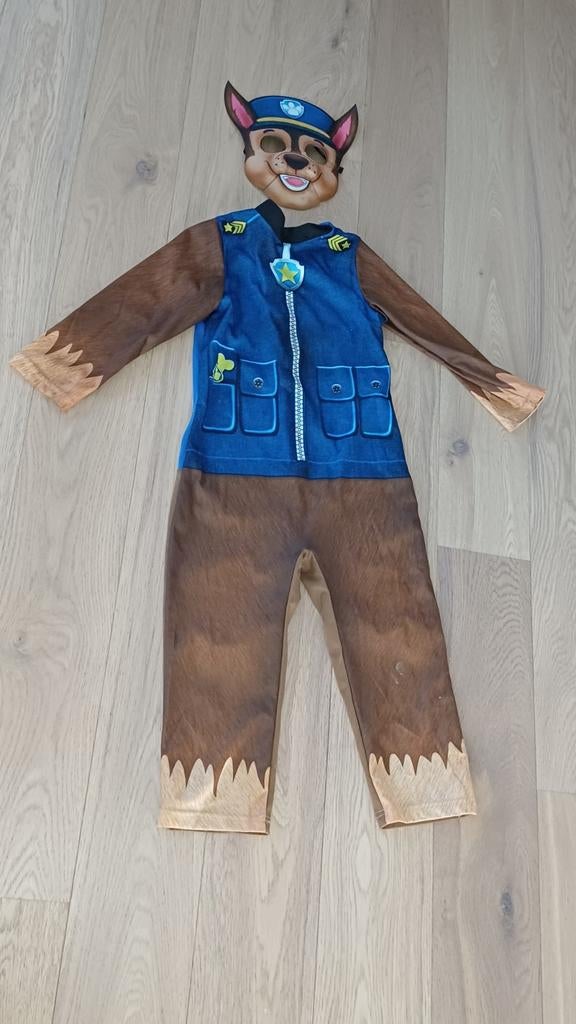 Paw patrol verkleedkleding, Ophalen