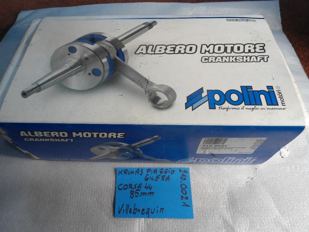 Gilera Piaggio : vilebrequin Polini 210.0021 Big Evo., Enlèvement, Neuf, Bloc, Piaggio