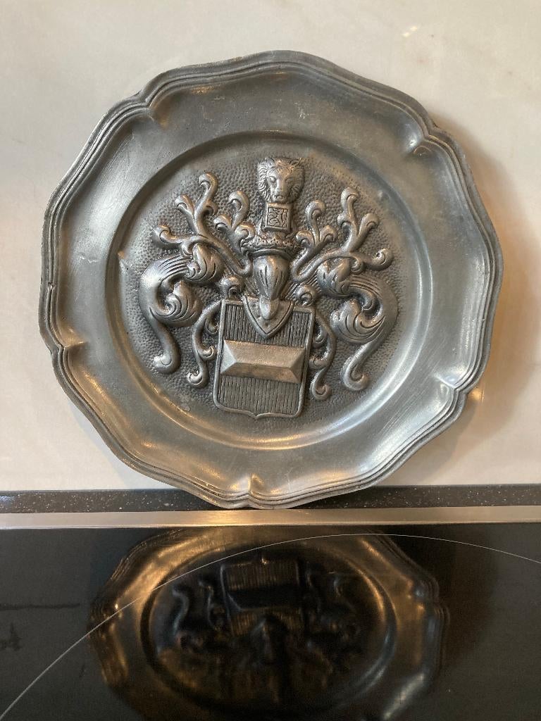 Tinnen schotel, Antiek en Kunst, Ophalen