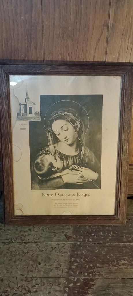 Gravure religieuse, Péronnes, Antoing, 30x42, n90, Antiquités & Art, Enlèvement ou Envoi