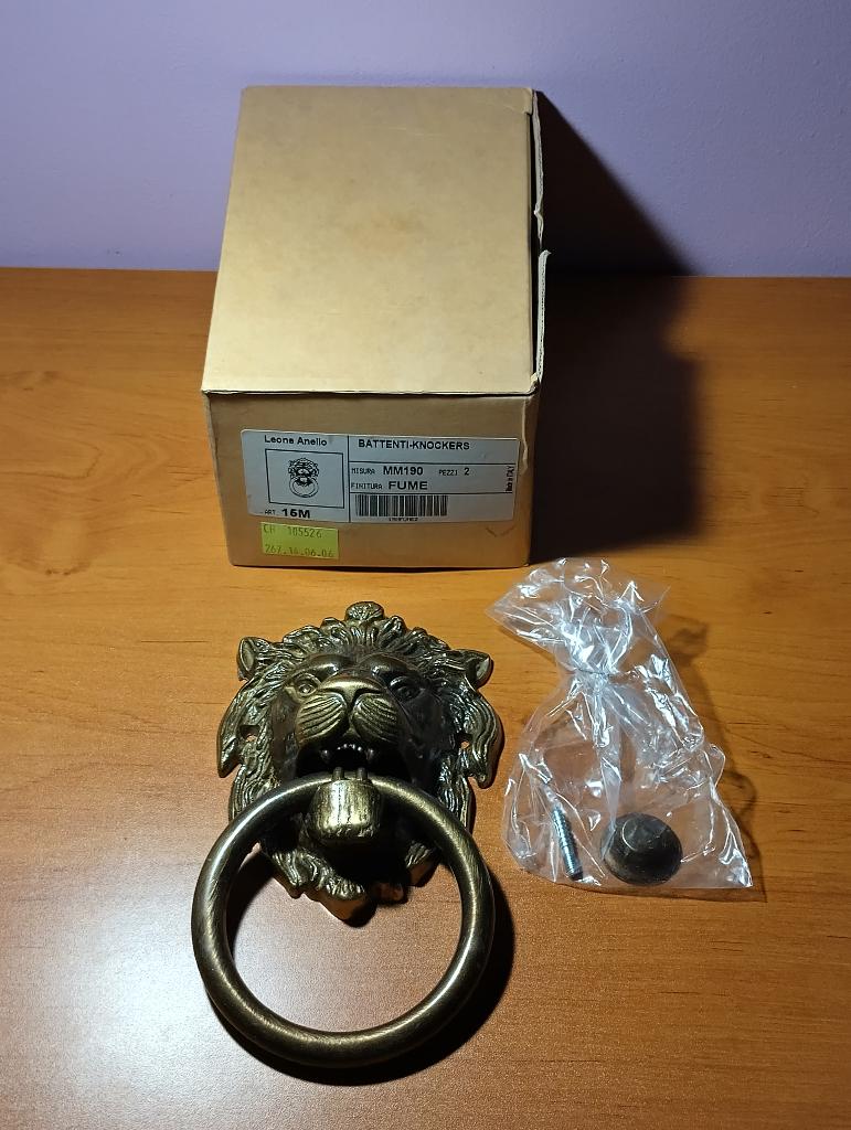 Deurklopper met leeuwenkop, Ophalen, Zo goed als nieuw
