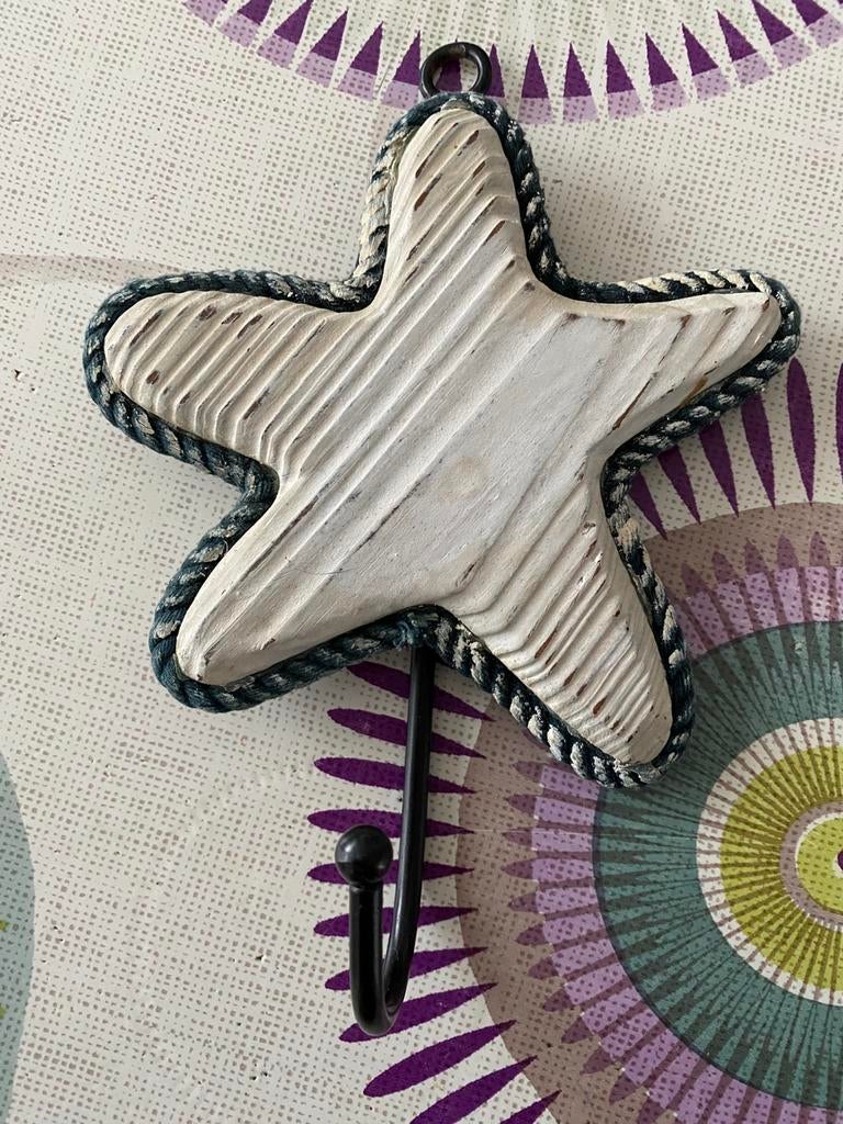 Crochet mural en bois étoile  ️, Maison & Meubles, Enlèvement ou Envoi, Comme neuf