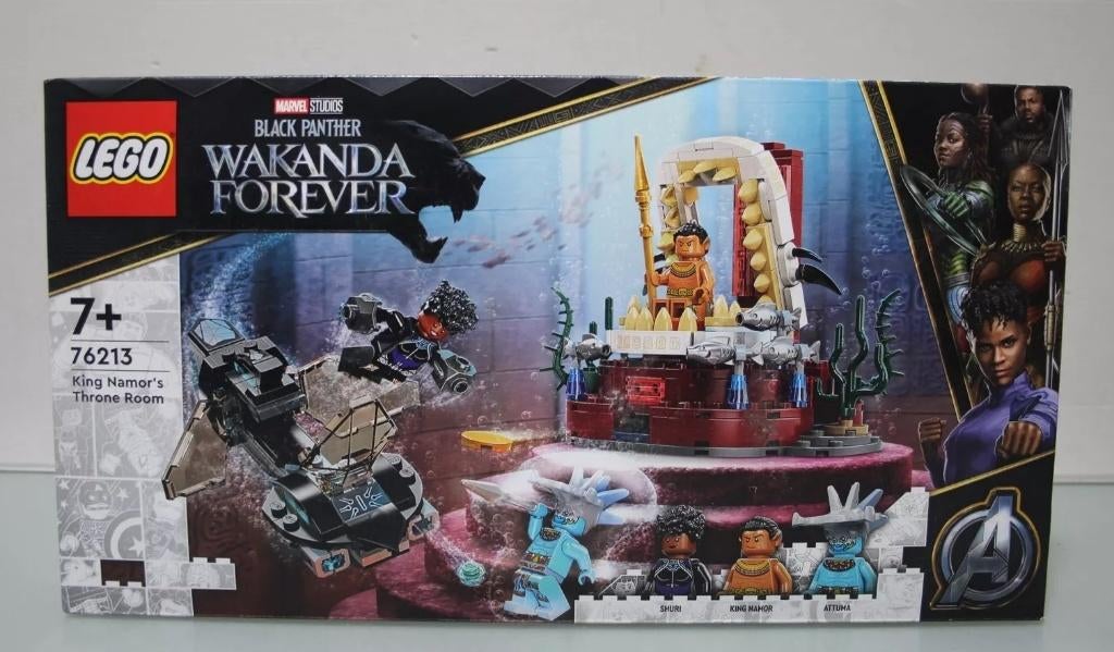 LEGO 76213 Marvel Wakanda Forever King Namor's Throne Room, Ophalen of Verzenden, Nieuw