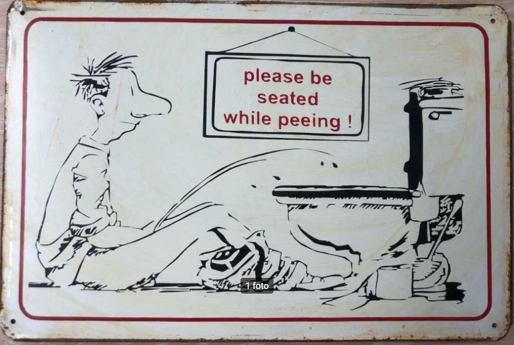 Assiette murale en métal au look vintage rouillé, humour, Enlèvement ou Envoi, Neuf