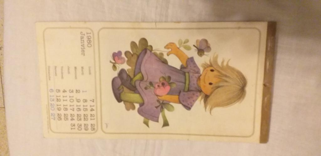 Calendrier Jaklien Moerman 1980, Collections, Enlèvement ou Envoi