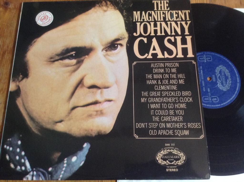 LP Johnny Cash “The Magnificent”, Ophalen of Verzenden, Gebruikt, 12 inch