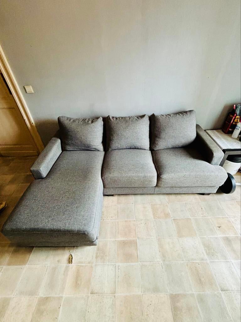 Fauteuil 3 places avec méridienne / 40€, Maison & Meubles, Canapés | Sofas & Chaises Longues, Enlèvement, Utilisé, Tissus