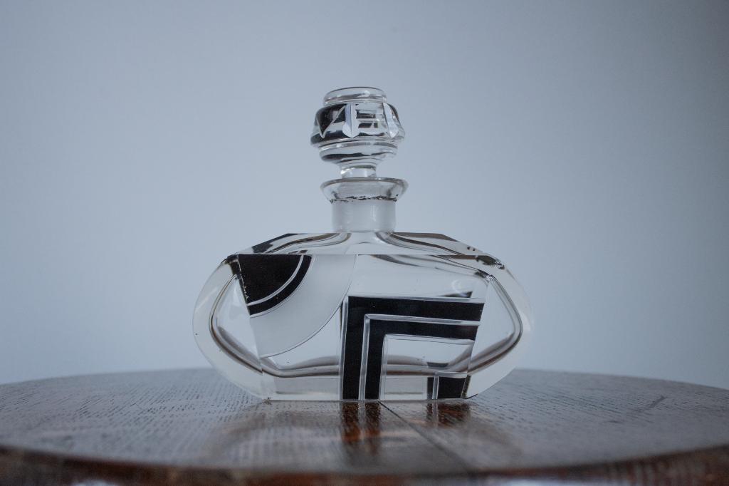 Bouteille Karl Palda Boheme en cuir blanc, art déco, Enlèvement ou Envoi