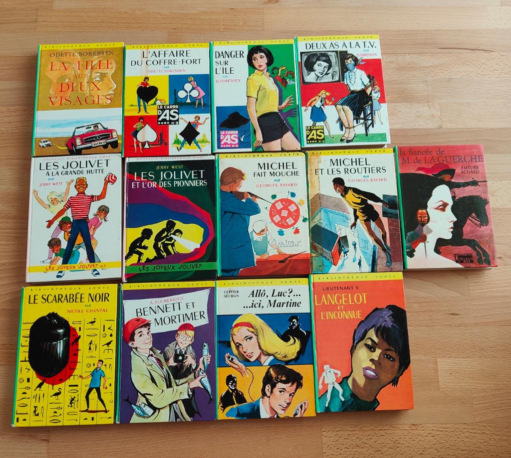 Livres de la Bibliothèque Verte et Rose, Livres, Enlèvement ou Envoi, Utilisé, Fiction