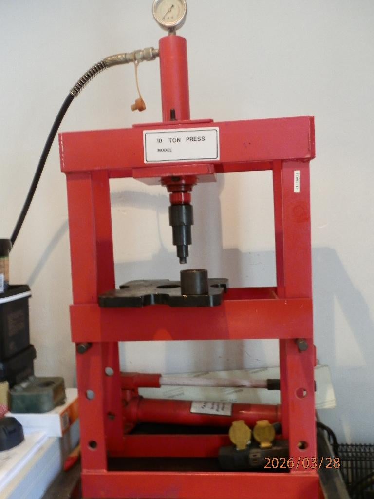 hydraulische pers, Ophalen, Gebruikt