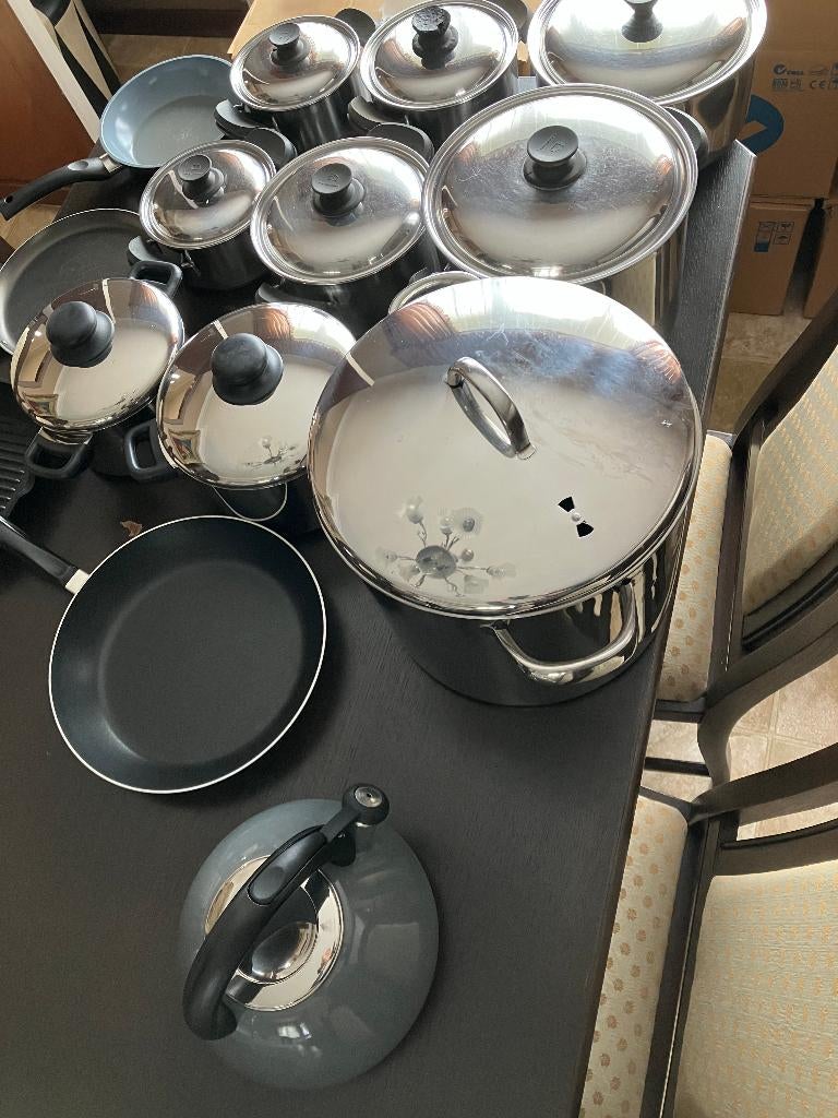 Set kookpotten en kookpannen, Ophalen, Gebruikt