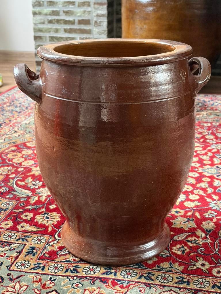 Antieke stenen kruik H 37cm, Ophalen