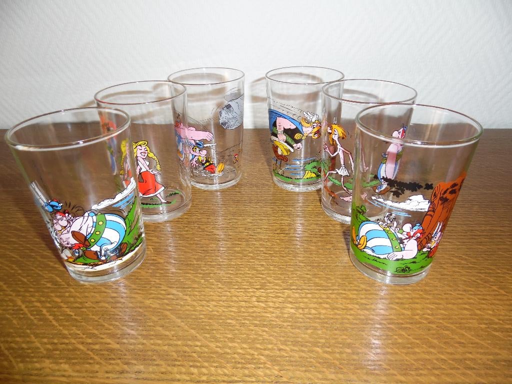 10 verres "Asterix", Verzamelen, Glas en Drinkglazen, Ophalen, Nieuw, Waterglas