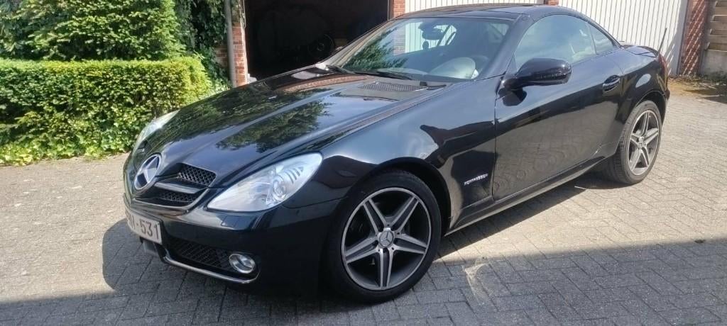 Mercedes-Benz slk 200 cabrio, Auto's, Mercedes-Benz, Automaat, Achterwielaandrijving, Zwart, Cabriolet