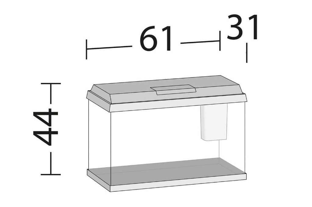 aquarium juwel primo 70 wit, Dieren en Toebehoren, Vissen | Aquaria en Toebehoren, Ophalen