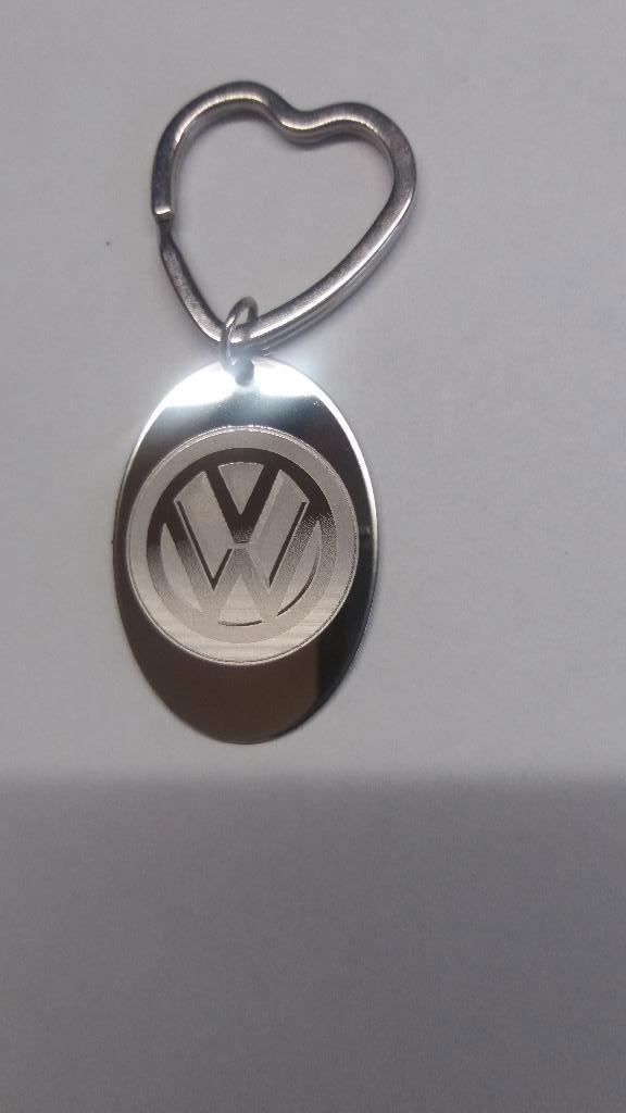 Stalen sleutelhanger: V W, Ophalen of Verzenden, Nieuw, Merk