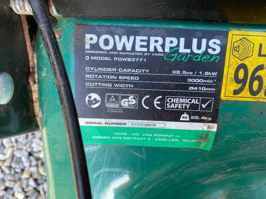 Grasmaaier power plus, Ophalen, Cirkelmaaier, Gebruikt, Benzine-grasmaaier
