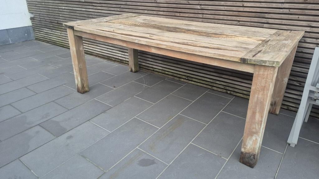 Tuintafel teak Bristol, Enlèvement, Utilisé, Rectangulaire, Bois de teck