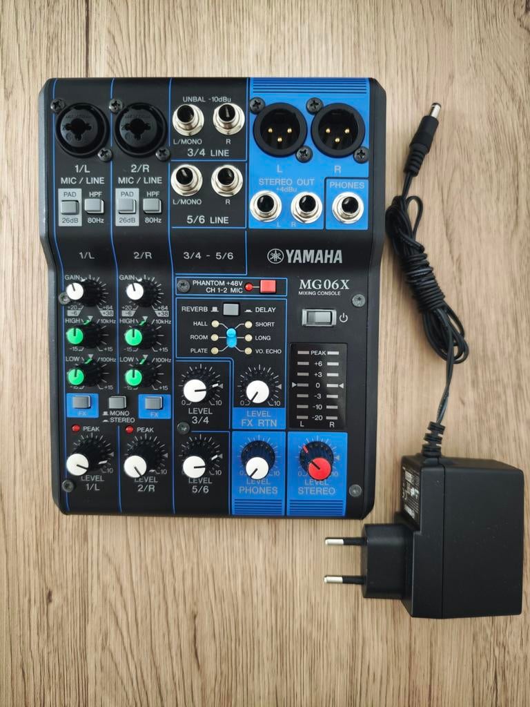 YAMAHA MG06X, Enlèvement ou Envoi, Comme neuf, Moins de 5 canaux, Entrée micro