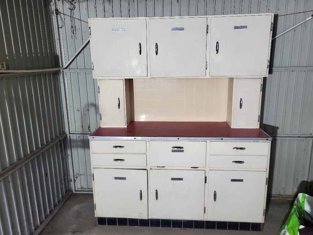 Vintage keukenkast jaren 60-70, Ophalen