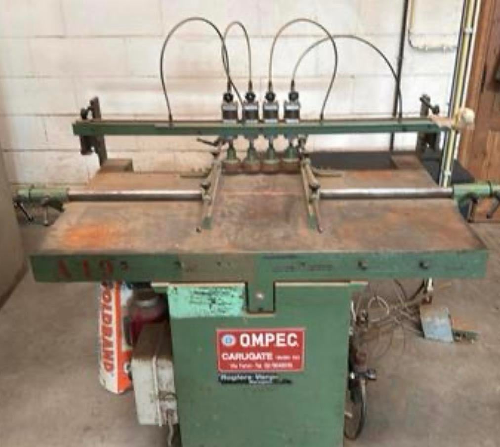 meerkops boormachine OMPEC –professionele schrijnwerkmachine, Enlèvement, Comme neuf