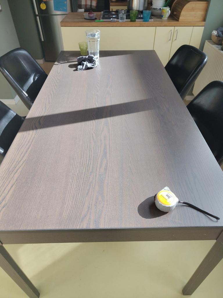 IKEA EKEDALEN uitschuifbare tafel donkerbruin, Huis en Inrichting, Tafels | Eettafels, Ophalen