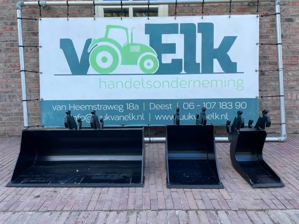 Nieuwe Set CW05 bakken voor Minigraver (bj 2026), Articles professionnels, Machines & Construction | Grues & Excavatrices, Excavatrice